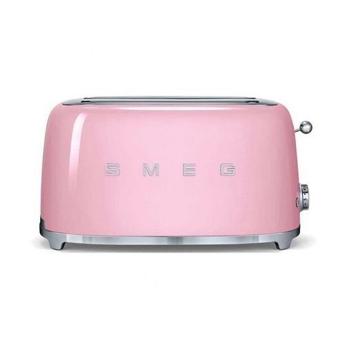 Smeg 50's Style TSF02PKEU - Grille-pain - 4 tranches - 2 Emplacements - rose