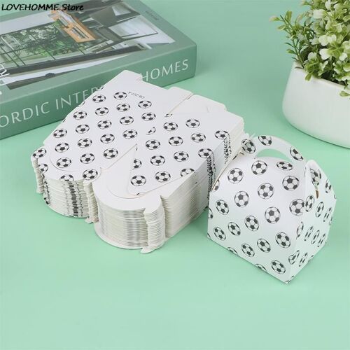 Mini Boîte À Bonbons De Football, 25 Pièces, Portable, Boîte-Cadeau D'anniversaire Pour Enfants, Boîtes D'emballage De Chocolat, Décor De Fête Prénatale
