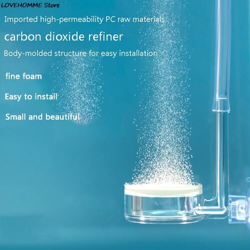 Diffuseur De Co2 Transparent Pour Aquarium, Purificateur Intégré, Matériau Pc, Plaque Céramique Spéciale Pour Aquarium