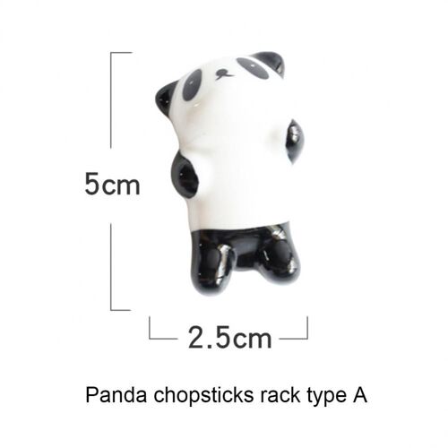 Porte-Baguettes De Dessin Animé Panda, En Céramique, Réutilisable, Support De Soins, Outils De Table De Cuisine, 1 Pièce