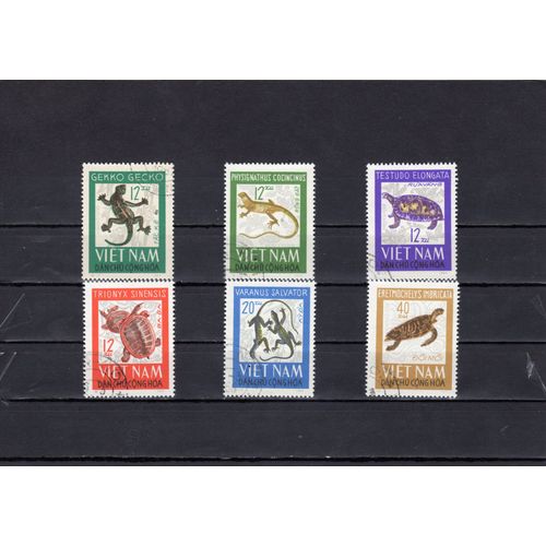 Timbres-Poste Du Viet-Nam Du Nord (Reptiles)