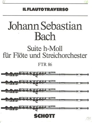 Bach Johann Sebastian Suite H Moll Flute Flote Und Streichorchester Orchestre À Corde Ftr 86