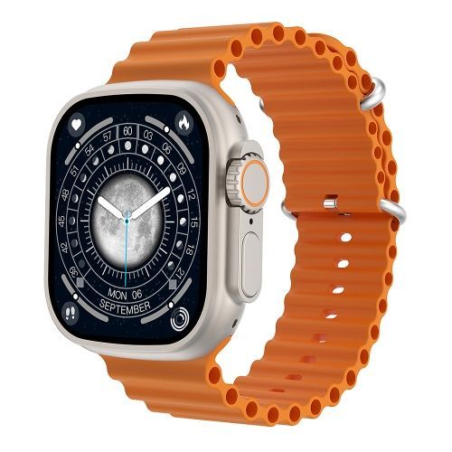 Wiwu Sw01 Ultra 1,9 Pouce Écran Ips Ip68 Montre Intelligente Bluetooth Étanche - Orange