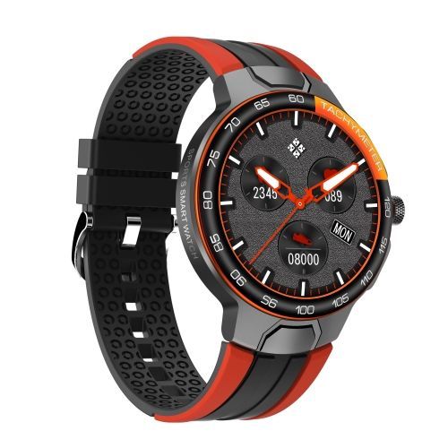 E15 1,28 Pouce Écran Couleur Ips Ip68 Bracelet Intelligent Étanche - Orange