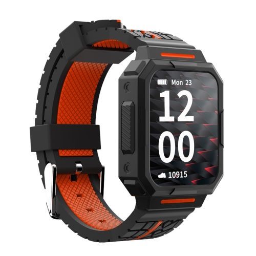 Montre Intelligente À Écran Tactile Complet S09-C De 1,69 Pouces, Prise En Charge Étanche Ip67, Surveillance De La Fréquence Cardiaque Et De L'oxygène Dans Le Sang / Plusieurs Modes Sportifs - Orange