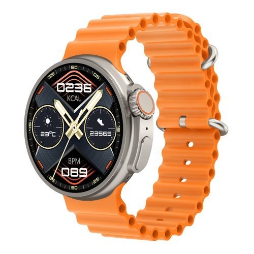 K9 Ultra Pro 1,39 Pouce Bande De Silicone Ip67 Étanche Montre Intelligente Prise En Charge Appel Bluetooth / Nfc - Orange