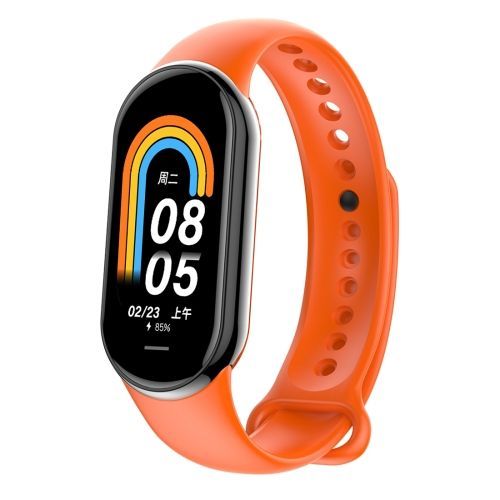 Montre Intelligente À Écran Couleur Étanche Ip68 De 1,14 Pouce M8 - Orange