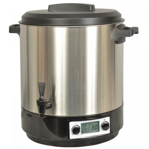 Stérilisateur Électrique Lcd Avec Robinet et Minuteur 31l 2000w Inox Kcpst31lcd.Ix