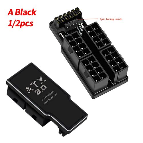 Adaptateur d'Alimentation ATX3.0 à 8 Broches, Résistant, Coudé à 180, Connecteur de Prise, Convertisseur Femelle W pour PC, Carte de Deskmedication