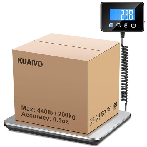 ASFASFq-Balance postale numérique haute précision avec fonction maintien/tare, pour bagages, colis, entrepôt, 2 piles AAA et câble de charge inclus