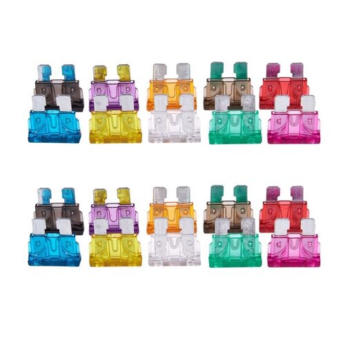 200x Fusible Mécanique 2a 3a 5a 7.5a 10a 15a 20a 25a 30a 35a Pour Voiture Moto Auto