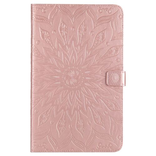 Coque Pour Motif Tablet Samsung Galaxy Tab A Sm-T580,Étui Pour Samsung Galaxy Tab A Sm-T580 Pu Cuir,Cas Flip Coque Protection Housse,Or Rose