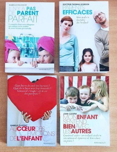 Lot De 4 Livres Neufs : Isabelle Filliozat. Il N'y A Pas De Parent Parfait; Au Coeur Des Émotions De L'enfant; Thomas Gordon. Parents Efficaces; John Cooper. Mon Enfant S'entend Bien Avec Les Autres