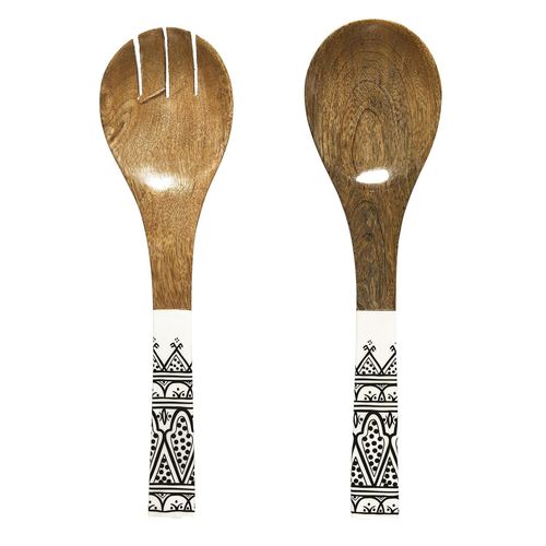 Couverts À Salade En Manguier Mira Noir