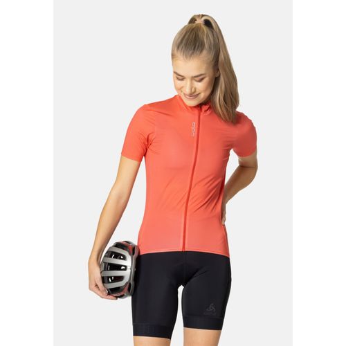 Odlo Maillot De Cyclisme Zeroweight Chill-Tec Pour Femme, S, Rouge
