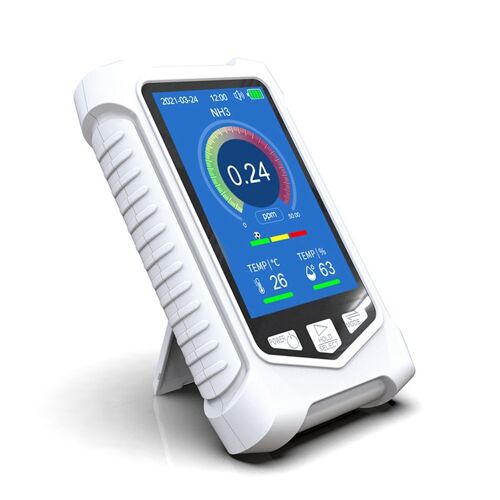 Moniteur De Qualité De L'air, Testeur D'ammoniac Testeur De Concentration De Nh3 Lcd 3,5 Pouces Détecteur D'ammoniac Dispositif D'alarme D'ammoniac
