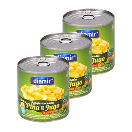 Lot 3x Ananas Morceaux Au Jus - Boîte 425g