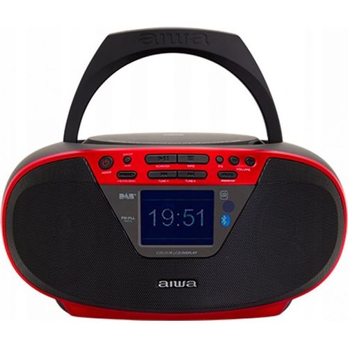 Boombox - AIWA - BBTU-500DAB/RD - Radio CD Portable DAB+ - Bluetooth 5.0 - Écran 2,4"