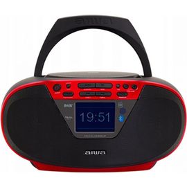 Boombox - AIWA - BBTU-500DAB/RD - Radio CD Portable DAB+ - Bluetooth 5.0 - Écran 2,4"