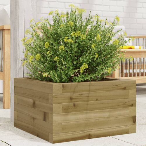 Vidaxl Jardinière 40x40x23 Cm Bois De Pin Imprégné
