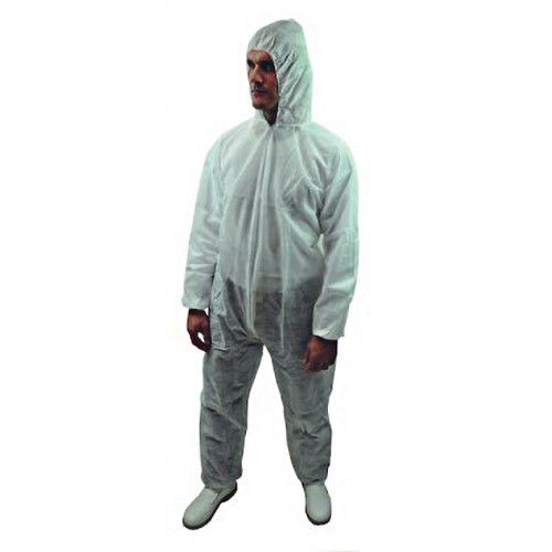 Combinaison jetable en PP 40 gr/m² à capuche - extrémités élastiquées - taille XXL Weesafe