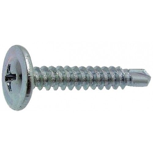 Vis autoperceuses zinguées - tête cylindrique large Phillips filetées - 4,2X15,9 B500 VISWOOD