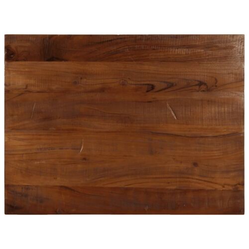 Vidaxl Dessus De Table 80x70x2,5 Cm Rectangulaire Bois Massif Récupéré