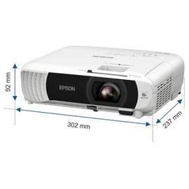 Epson EB-W55 - Projecteur 3LCD - portable - 4000 lumens (blanc) - 4000 lumens (couleur) - WXGA (1280 x 800) - 16:10 - 802.11n sans fil/Miracast - blanc