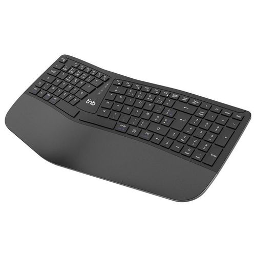 T'nB ERGO - Clavier - rechargeable, ergonomique - sans fil - 2.4 GHz, Bluetooth