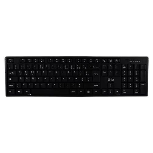 T'nB Classy - Clavier - rechargeable - sans fil - 2.4 GHz, Bluetooth - AZERTY - Français - noir - boîte