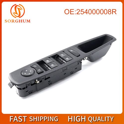 Interrupteur De Commande De Fenêtre Principal, Côté Conducteur, 19 Broches, Pour Renault Megane Laguna Fluence L30 2010 ¿ 2016, 254000008r