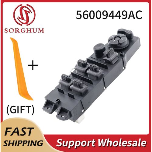 Interrupteur De Fenêtre Électrique, Bouton De Commutation Principal Pour Jeep Cherokee Xj Série Gauche 4 Portes Limitées Se Sport Classique, 56009449ac