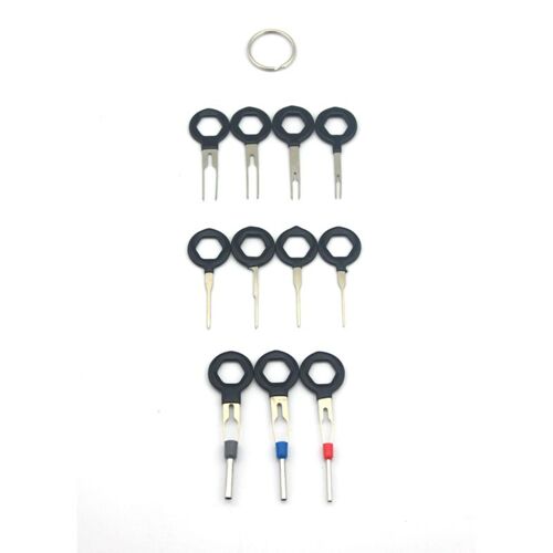 Connecteur D'extraction De Terminal De Faisceau De Fil De Carte De Circuit Imprimé De Prise De Voiture Automatique, Broche À Sertir, Ensemble D'outils De Retrait De Broche Arrière 11 Pièces