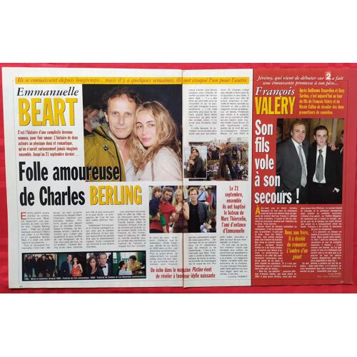 Ici Paris N°3098 - Emmanuelle Béart, François Valéry - Coupure De Presse, Clipping De 2004