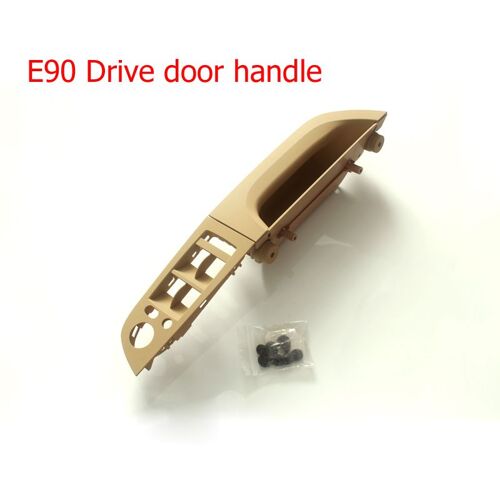 Couvercle Kiev Illage De Nervure De Panneau De Porte Intérieure De Poignée Intérieure De Voiture, Gris Beige Et Noir, Gauche Et Droite, Bmw Série 3, E90, E91, 328, 330, 335