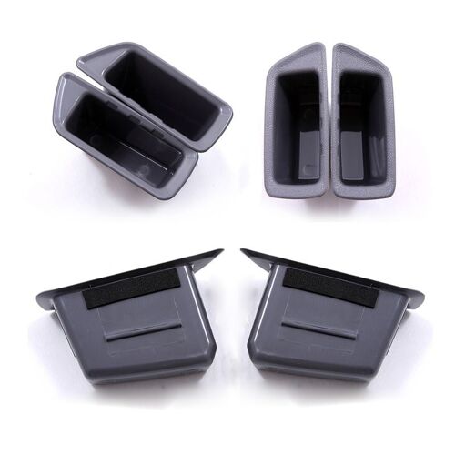 Poignées Intérieures De Porte De Voiture Abs 2 Pièces/Ensemble, Boîte De Rangement Intérieure, Housse D'accoudoir, Étui Autocollant De Gants Pour Ford Ecosport 13-17, Accessoire