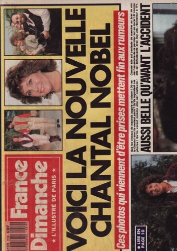 France Dimanche / 13-03-1989  N° 2219 : Isabelle Adjani (2p) Véronique Sanson (1/2p) Liz Taylor (1/2p) Gérard Lanvin (3/4p) Jeanne Mas (1/4p) Annie Cordy (1/2p) Claudia Cardinale (3/4p)