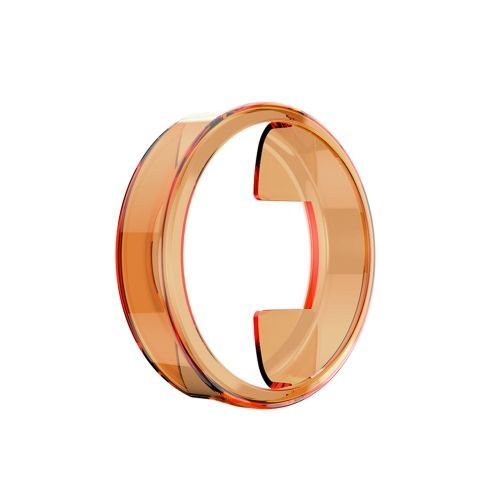 Pour Garmin Lily Tpu Demi-Paquet Coque De Protection Couleur Bonbon - Orange Transparent