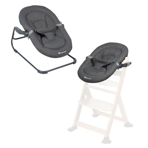 Transat Bébé Bebeconfort Timba Baby, Compatible Pour Chaise Haute Timba, De La Naissance Jusqu'à 6 Mois, Mineral Graphite