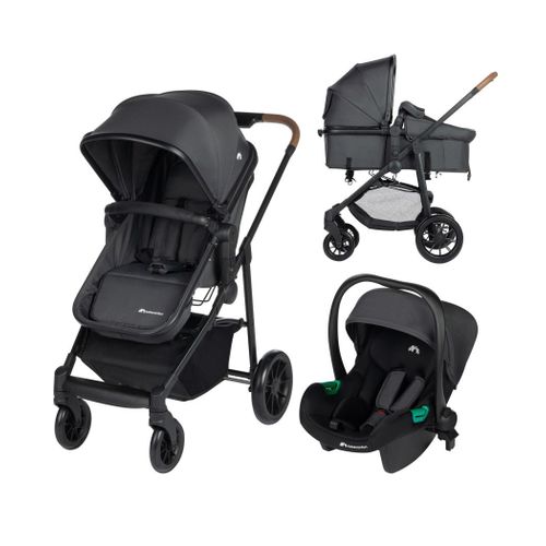 Poussette Bebeconfort Haze Trio - Système De Voyage Adapté De La Naissance Jusqu'à 4 Ans - Mineral Graphite