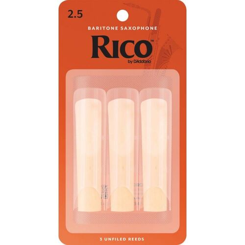 D'addario Rla0325 - Anches Saxophone Baryton Force 2.5, Boîte De 3