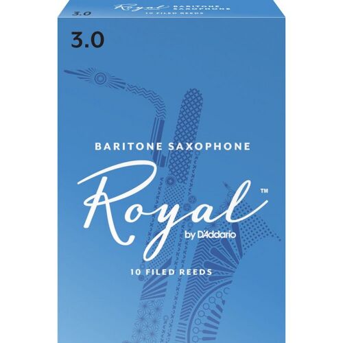D'addario Rlb1030 - Anches Saxophone Baryton, Force 3.0, Boîte De 10