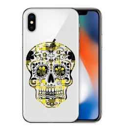 Coque Iphone Xr Mort Mexicaine Tartan Jaune
