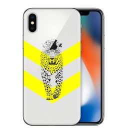 Coque Iphone Xr Leopard Chevron Jaune