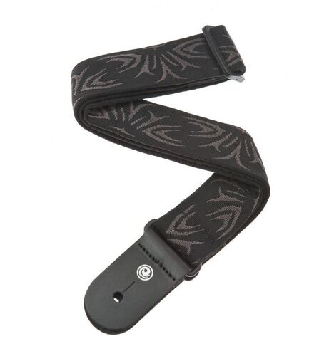 D'addario 50f078 - Sangle De Guitare Tissée, Black/Gray Tattoo