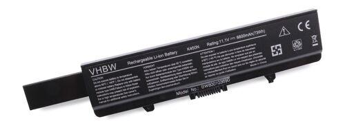 Vhbw Batterie Remplacement Pour Dell 312-0626, 312-0633, 312-0634, 312-0940, 312-0941 Pour Ordinateur Portable (6600mah, 11,1v, Li-Ion)