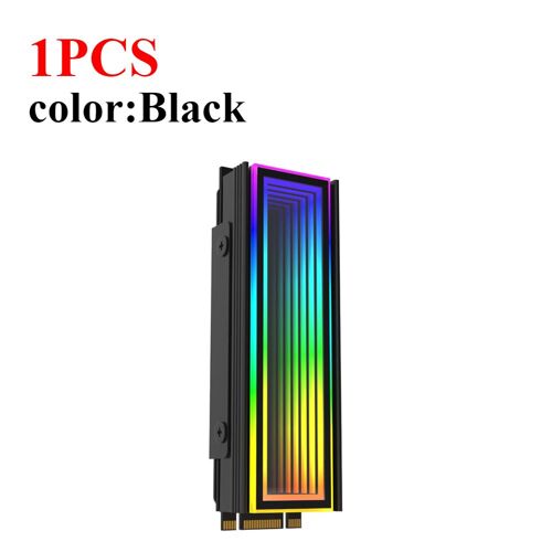 Disque dur à semi-conducteurs Nvme Cooler, dissipateur thermique, effet abîme sans fin, 5V ARGB, DivisComputer 2280 SSD M2 religions PC RGB M.2, 1 à 3 pièces