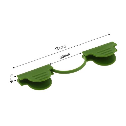 Clips De Fixation De Plantes En Film, 20 Pièces, Pour Couverture De Rangée De 4mm/6mm, Filet De Tunnel, Cadre, Piquet De Tuyau, Pare-Soleil, Serre-Serre
