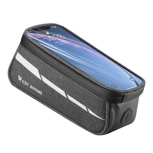 West Biking ¿ Sac De Cadre Supérieur De Vélo Réfléchissant, Sacoche De Cadre De Bicyclette, Sacoche De Tube Supérieur Avant Grande Capacité, Accessoires De Vélo De Route Vtt
