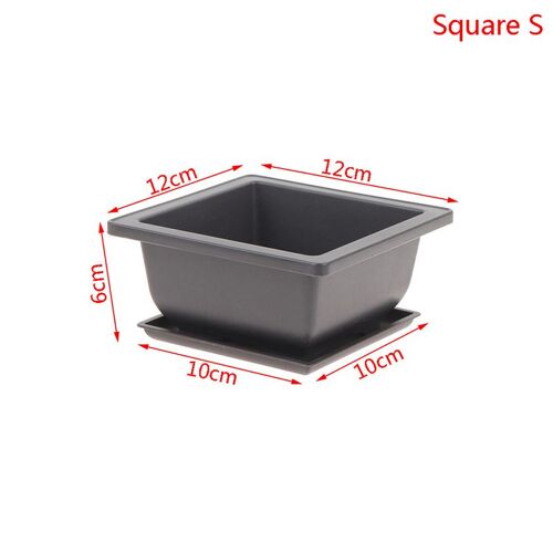 Pots De Fleurs Rectangulaires En Plastique, 4 Tailles, Jardinières Succulentes Avec Plateau Inférieur, Bricolage Balcon Bonsaï Pépinière